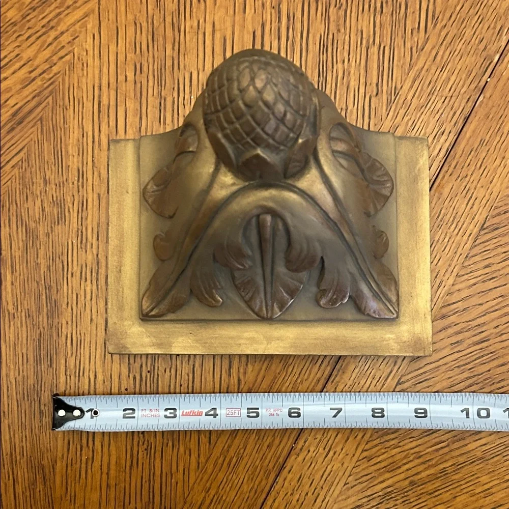 Elegant Gold and Brown Wall Sconce